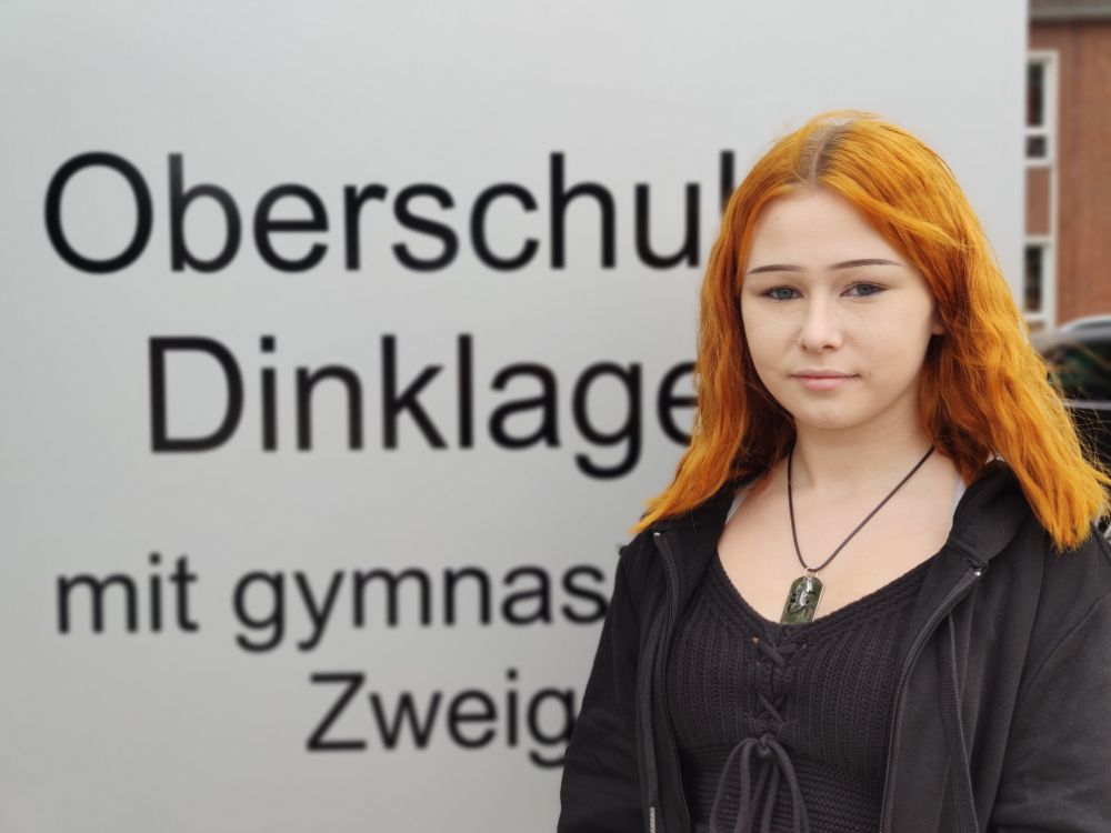 Charlotte Hack heißt die neue Schulsprecherin an der Oberschule Dinklage mit gymnasialem Zweig. Foto: Röttgers