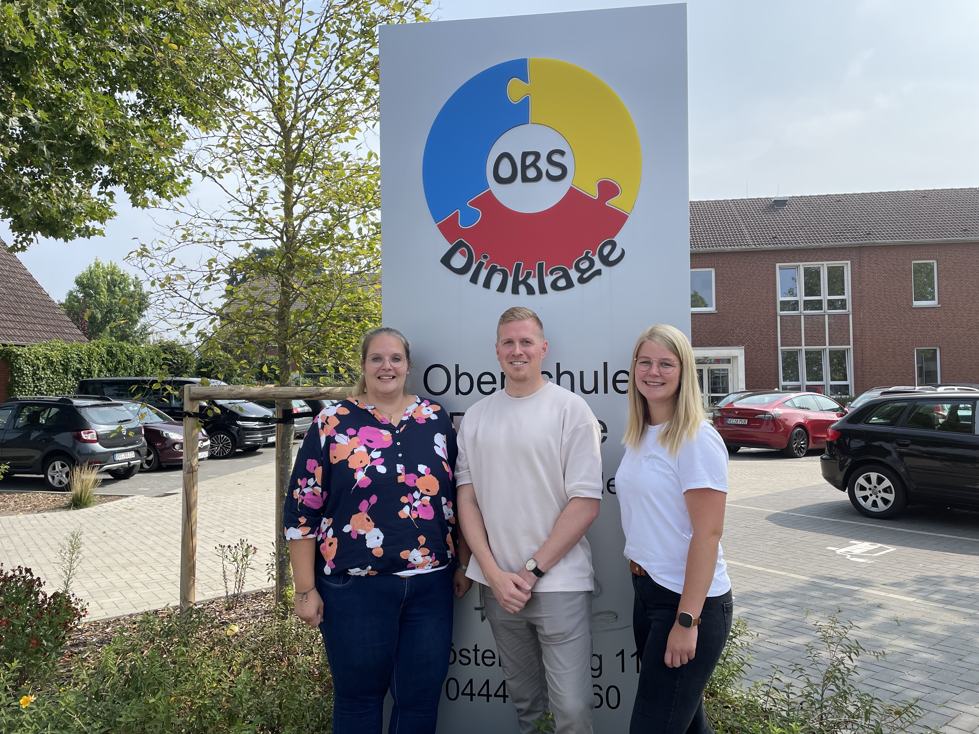 Freuen sich auf ihren Einsatz an der Oberschule mit gymnasialem Zweig: Heike Brengelmann, Volker Stromann und Theresa Keßling